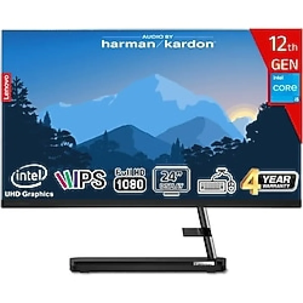 Lenovo Ideacentre Aıo 3 24IAP7 Intel Core I5-12450H 16GB 512GB SSD Intel UHD Graphics 23.8 Fhd IPS Freedos F0GH01GCTR-16512 Klavye+Mouse Siyah All In One Bilgisayar