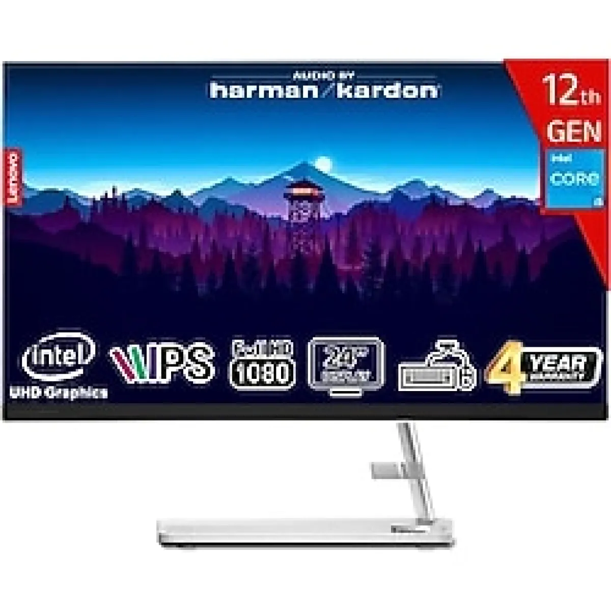 Lenovo Ideacentre Aıo 3 24IAP7 Intel Core I5-12450H 8gb 512GB SSD Intel UHD Graphics 23.8 Fhd IPS Freedos F0GH01GDTR-8512 Klavye+Mouse Beyaz All In One Bilgisayar