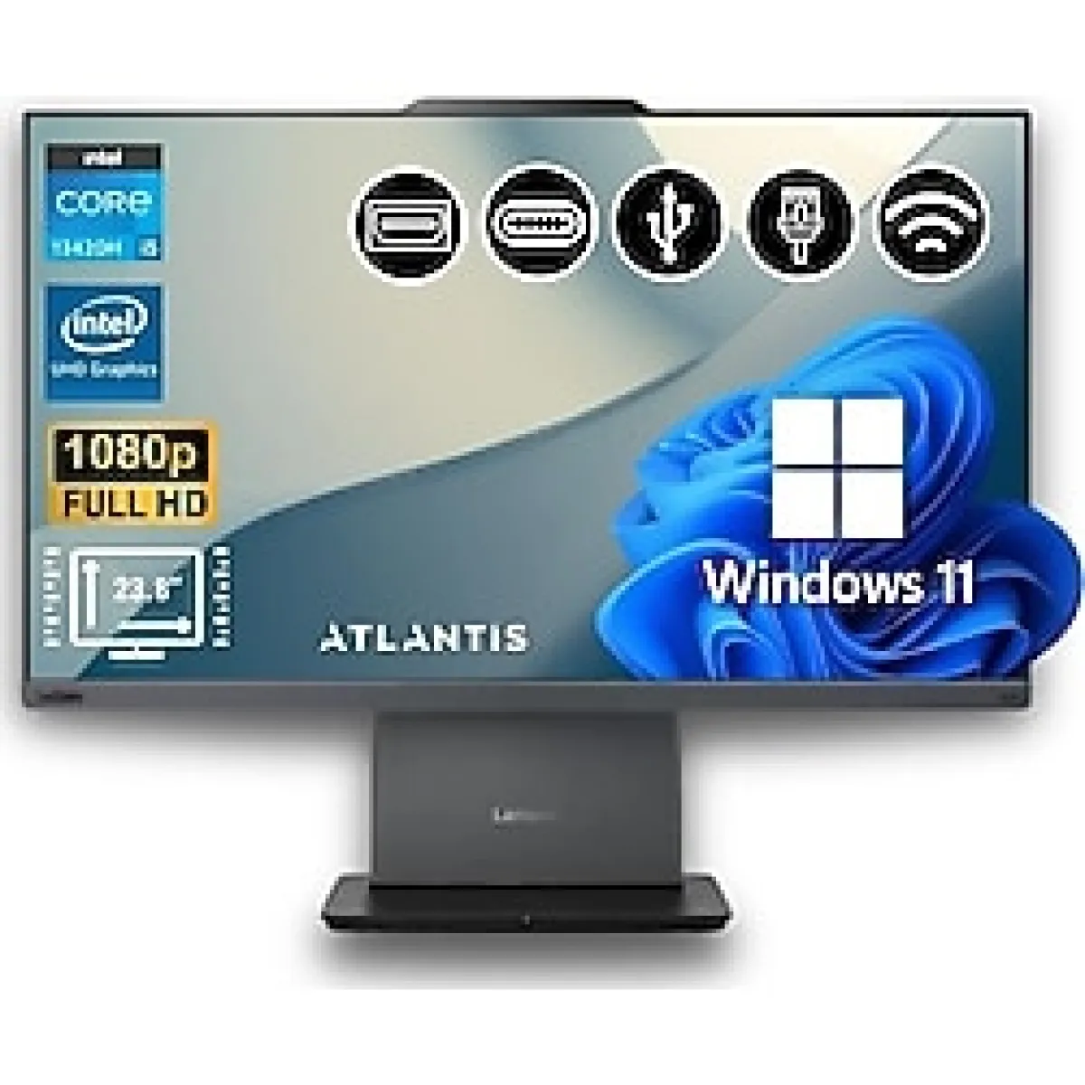 Lenovo ThinkCentre neo 50a 24 Gen 5 I5-13420H 16GB 1TB M.2 SSD 12SC000QTR ATL26 23.8'' W11Pro All In One Bilgisayar