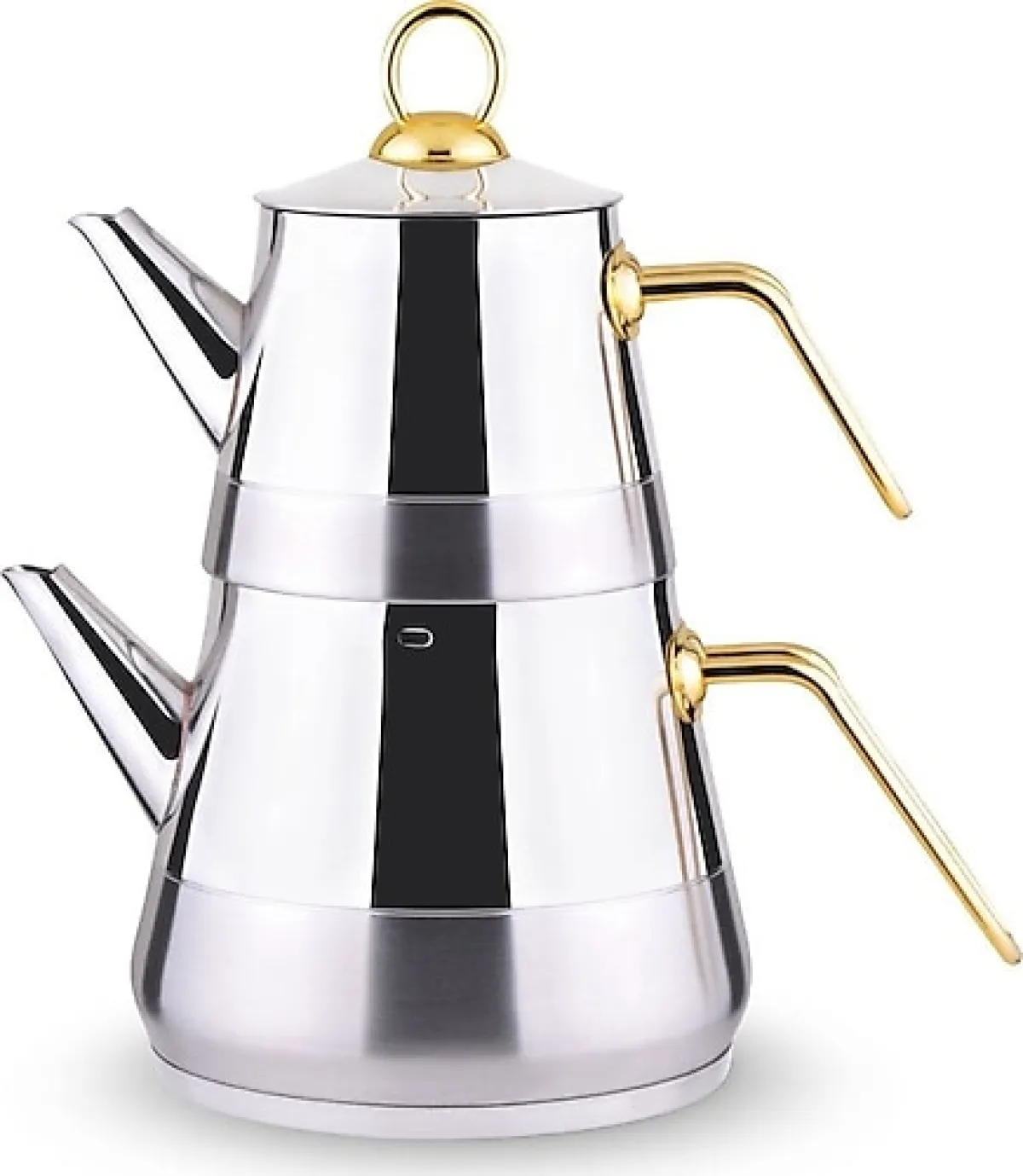 Lines Piramit Aile Boy Çelik Çaydanlık