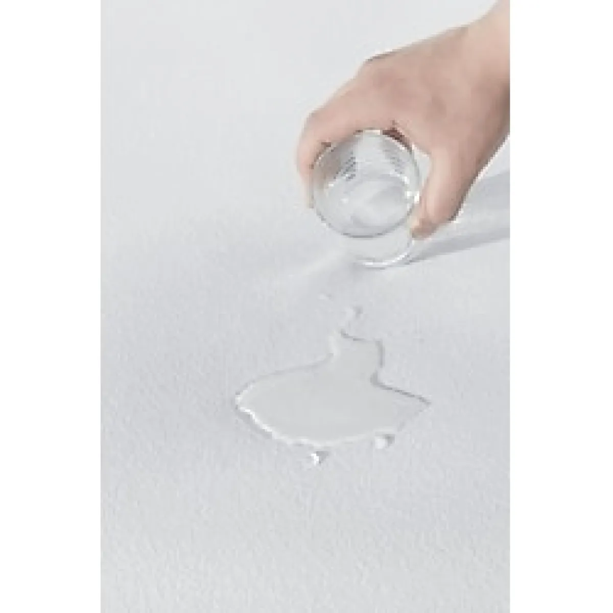 Melis Home ( 160 x 200 ) Pamuklu Sıvı Geçirmez Alez - Beyaz - 160 x 200 cm