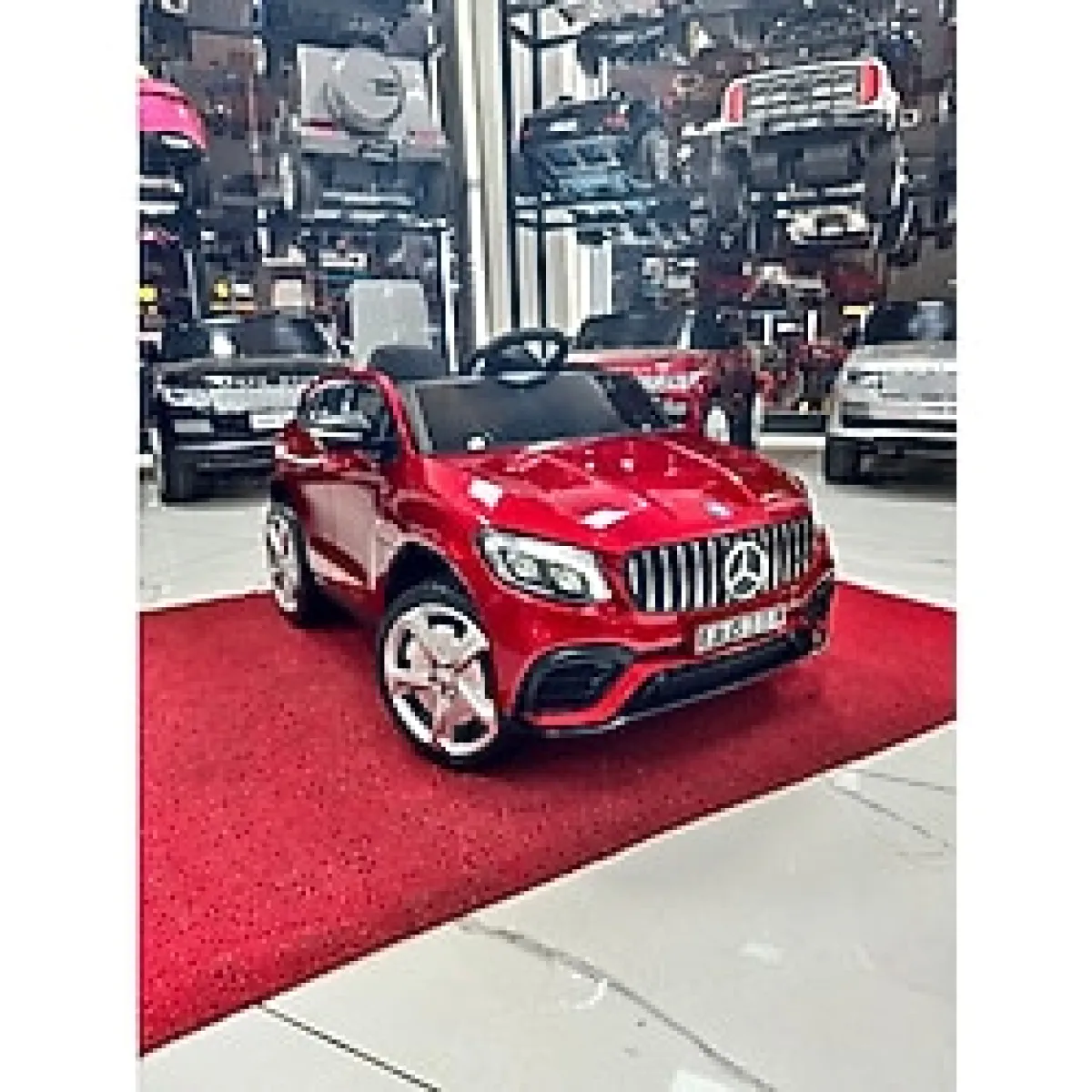 Mercedes V8 Yumuşak Lastikli 4x4 Akülü Araba - Mavi