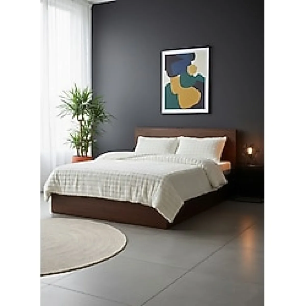 Merinos Diamond 3 Parça Bubble Kürk Comforter Set, Çift Kişilik Yorgan Seti (220X240)-KREM