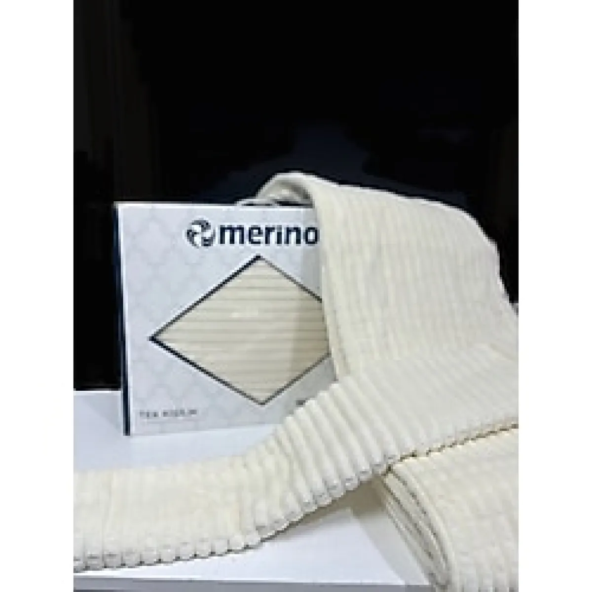 Merinos Modernlin Tek Kişilik Yatak Örtüsü - Krem - 150 x 220 cm