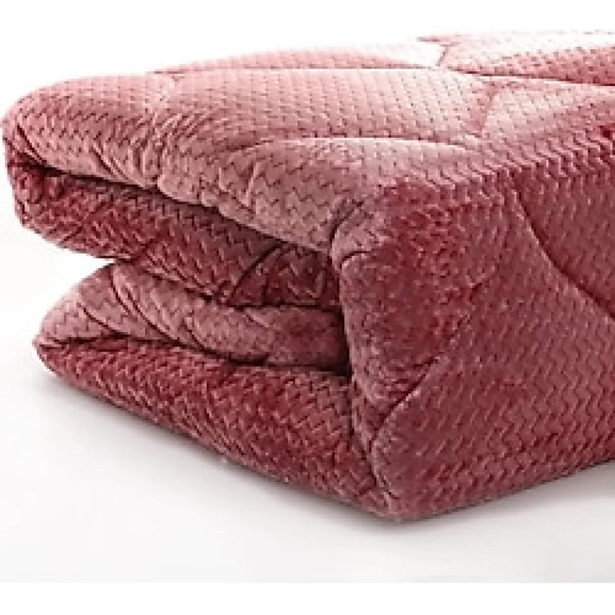 Merinos Tek Kiş Zigzag Fashion Micro Yorgan Erguvan - 155 x 215 cm - Kiremit