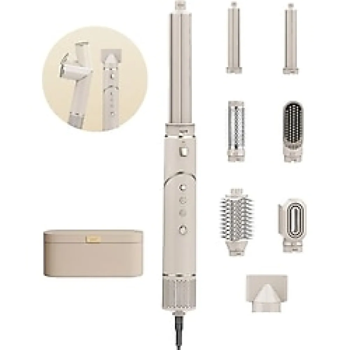 Mieco Aria 8in1 Champagne Saç Şekillendirme Seti