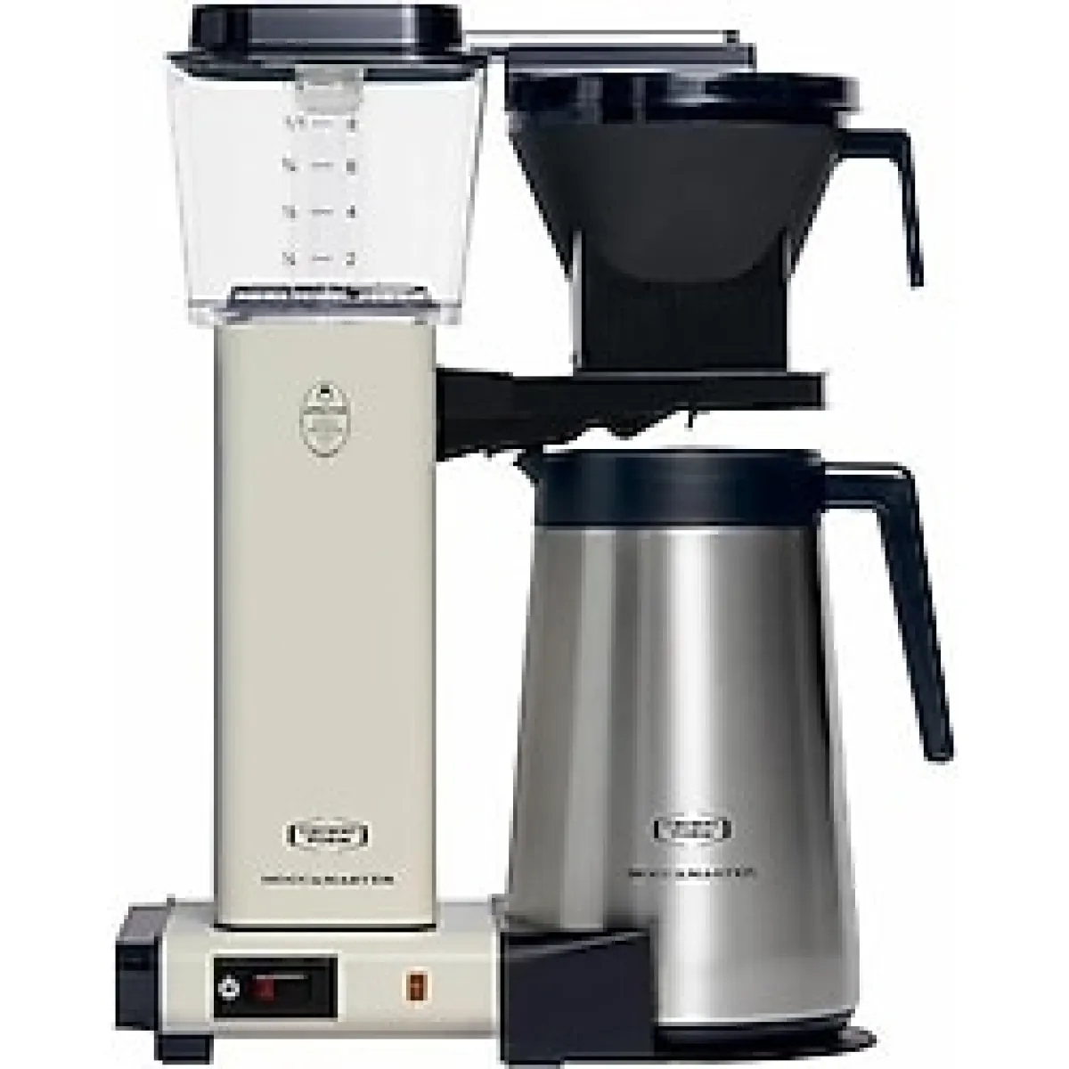 Moccamaster Filtre Kahve Makinesi, Paslanmaz Çelik Termoslu, 1.25 L Kapasite, Off White