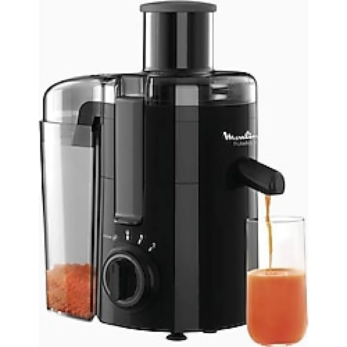 Moulinex Juicer 2 Velocidad Kompakt Meyve Sıkacağı 350 W - Siyah