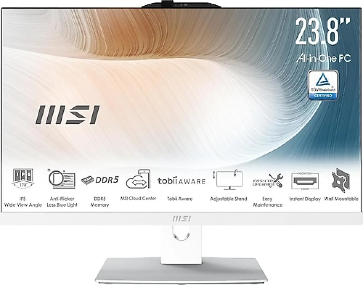 MSI Modern AM242P 1M-2288NEU Core 7 150U 16 GB 512 GB SSD Intel Graphics 23.8" Full HD All in One PC