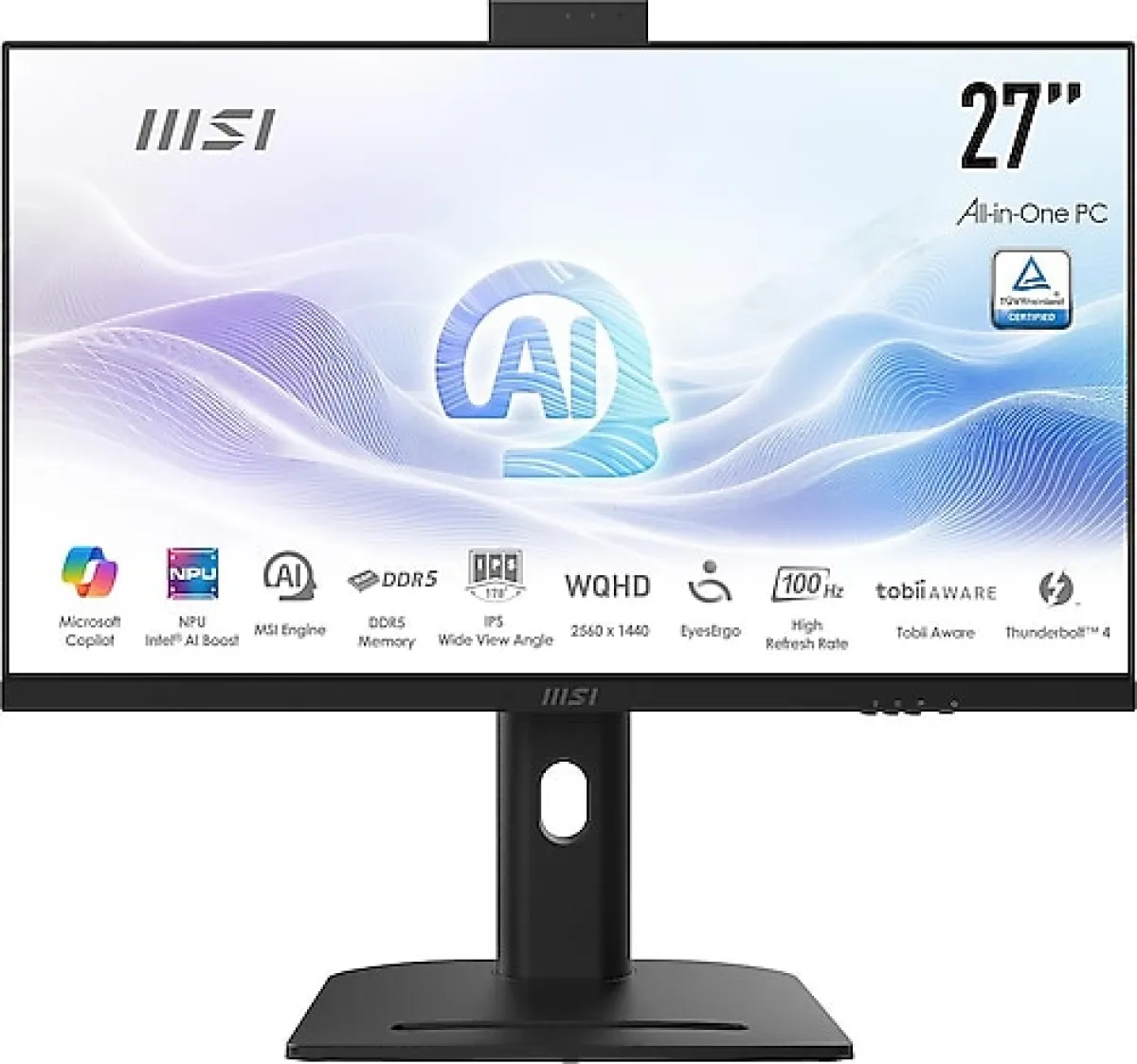 MSI Modern AM273QP AI 1UM-430XEU Core 5 125H 16 GB 512 GB SSD Arc Graphics 27" QHD All in One PC