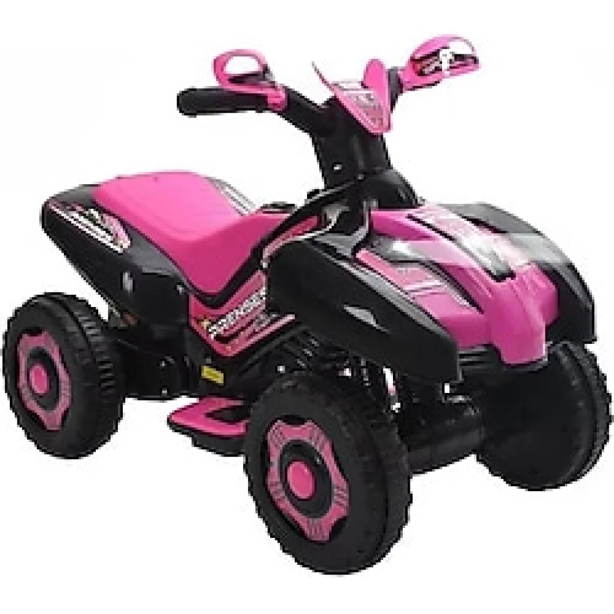 Müzikli ve Led Işıklı Akülü Atv 6v Ranger Siyah-Pembe