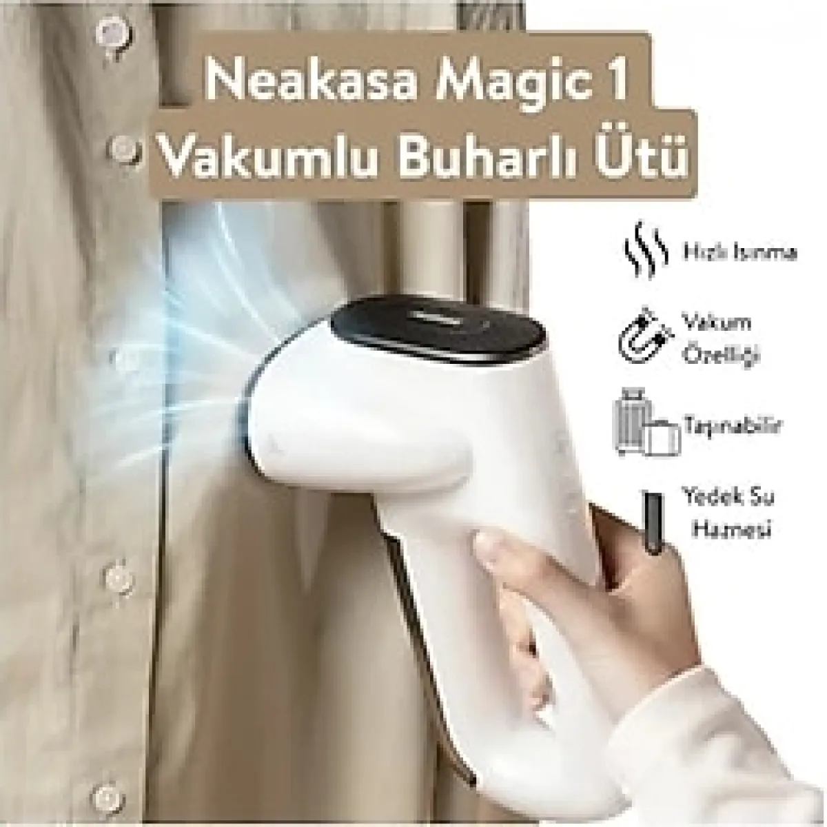 Neakasa Magic 1 Buharlı Vakumlu Kırışıklık Giderici