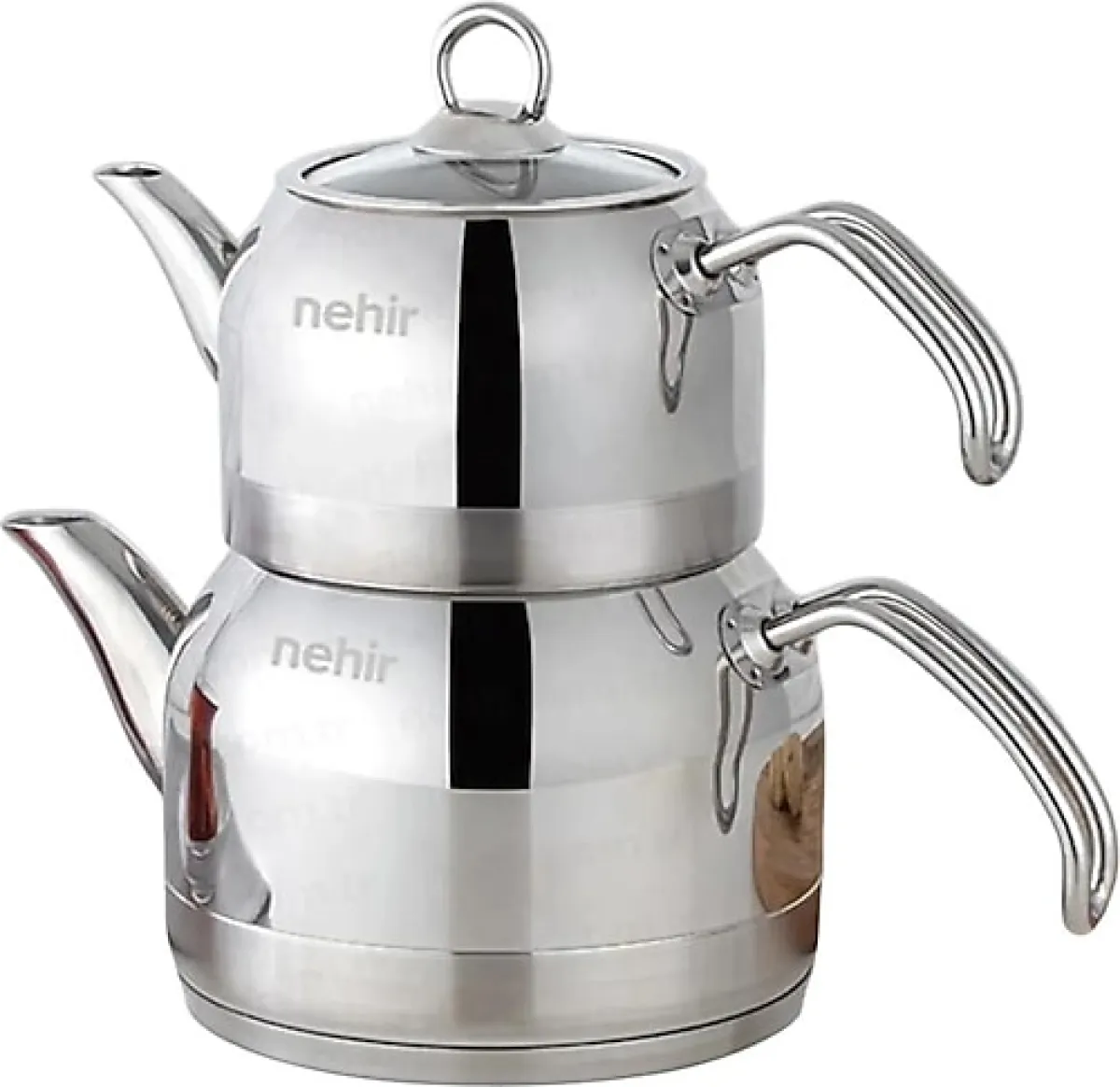 Nehir Lotus Midi Boy Çelik Çaydanlık