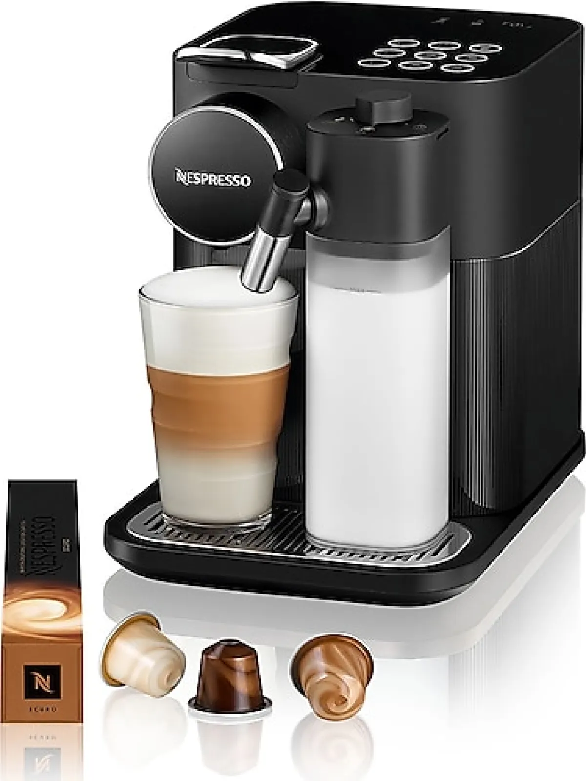Nespresso F541 Gran Lattissima Siyah Kapsül Kahve Makinesi
