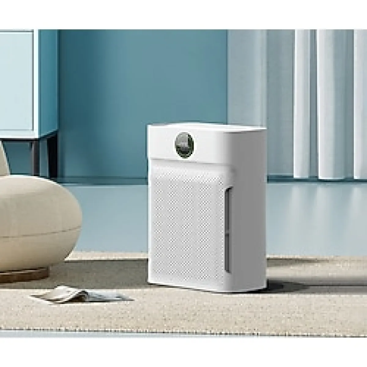 Novara Yatak Odası Ev Için Çok Fonksiyonlu Negatif Iyonlar Sessiz Hava Temizleyici - Beyaz