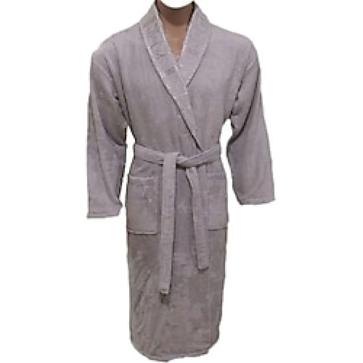 Nurpak Büyük Beden Bambu Bornoz Nurpak Gri