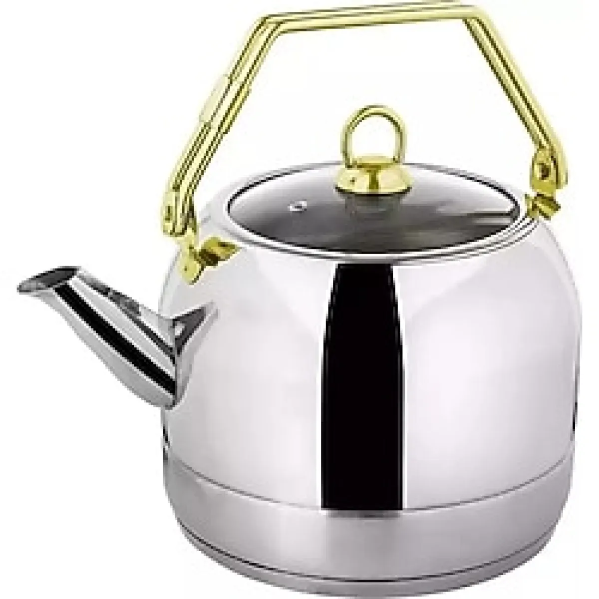 OMS PASLANMAZ Oms Çelik Üstten Kulplu Suluk Çaydanlık 5 Litre -l Boy