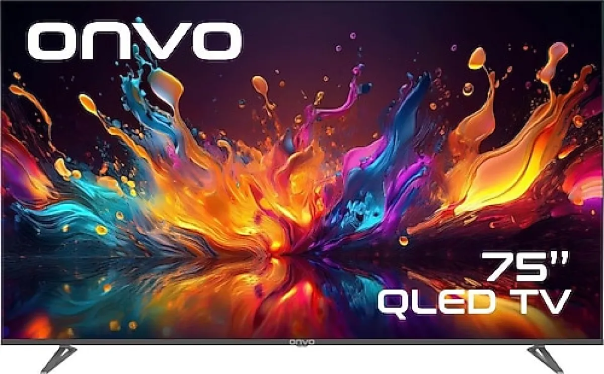 Onvo 75VQ90F3UA 4K Ultra HD 75" 190 Ekran Uydu Alıcılı Google Smart QLED TV
