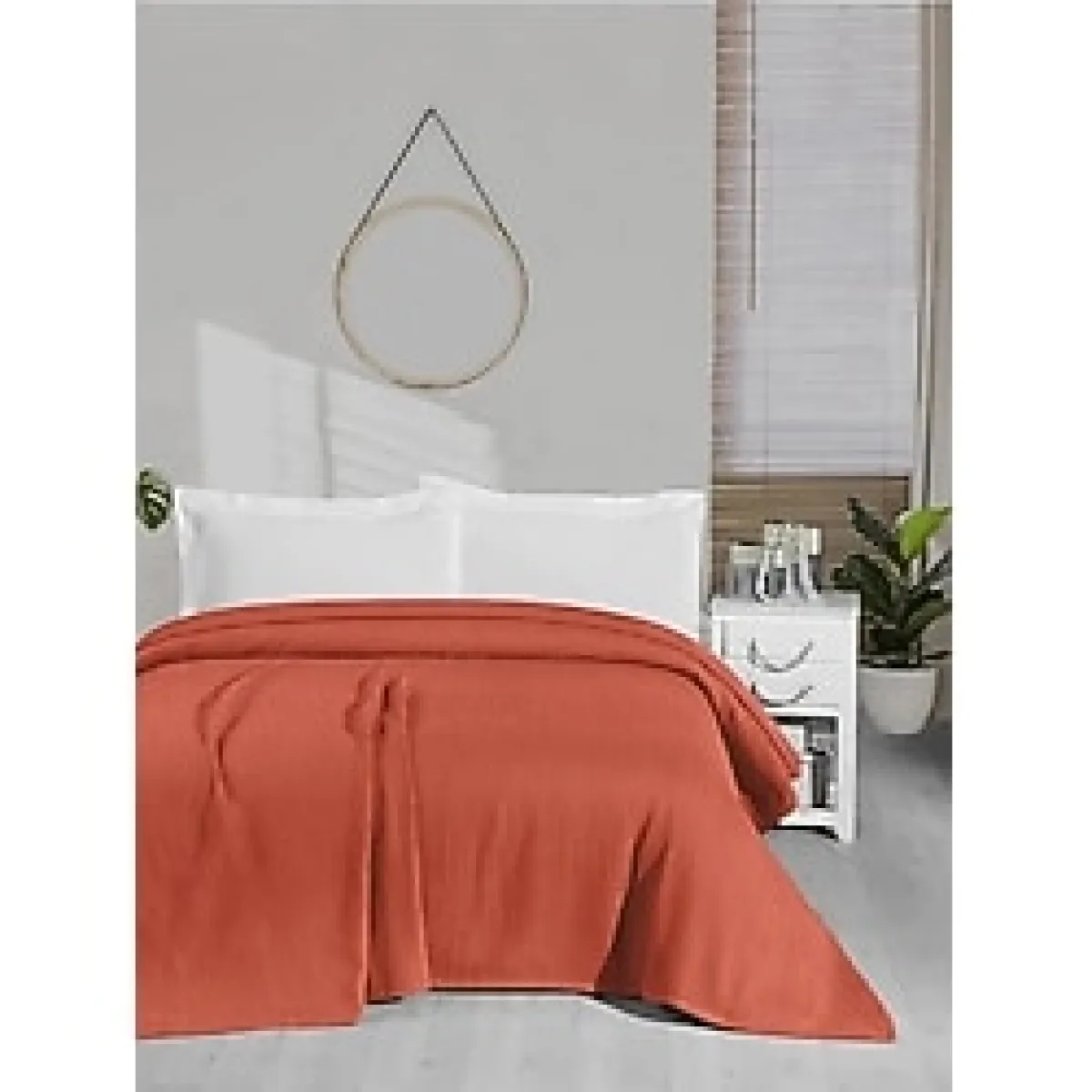 Örgü Pike %100 Pamuk Kalın iplik Yumuşak Battal Boy 240x260