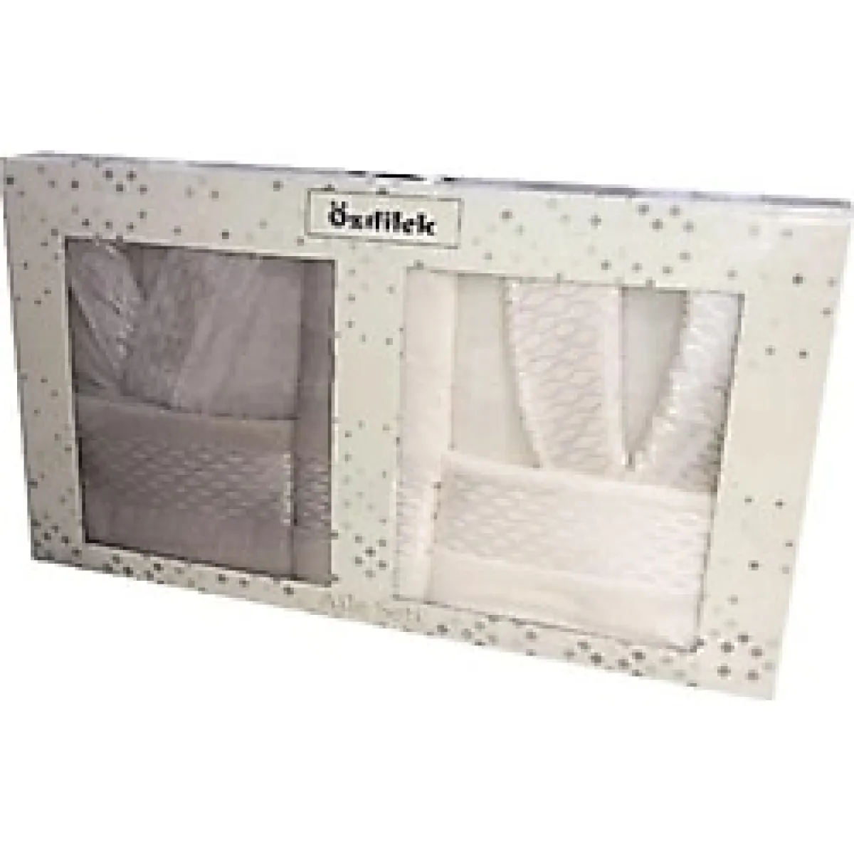 Özdilek Aile Bornoz Seti Elissa Krem-Taş