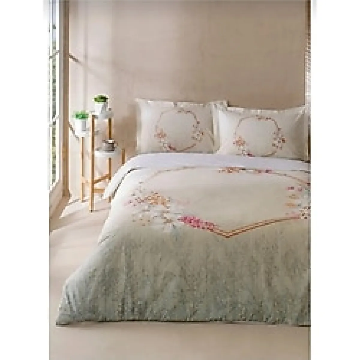 Özdilek Candidum Krem Kapitoneli Set Dört Mevsim Complete Set - 200 x 230 cm