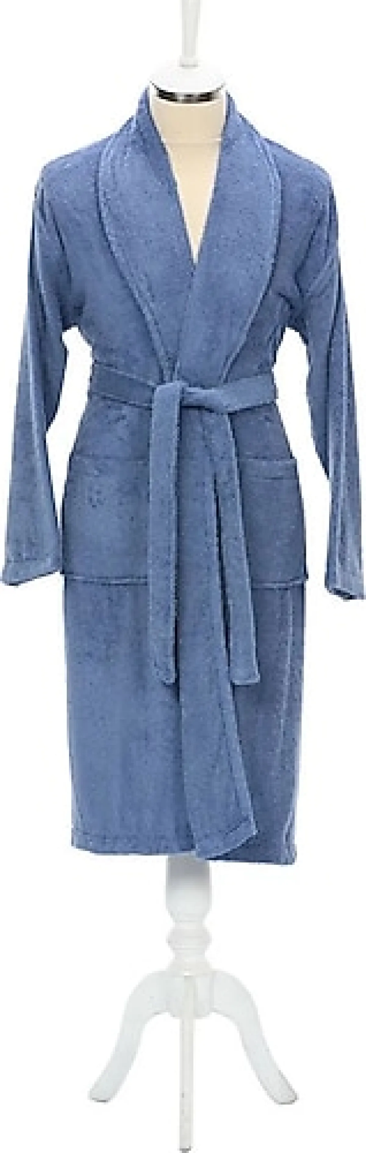 Özdilek Colourist Mavi Şal Yaka Bornoz