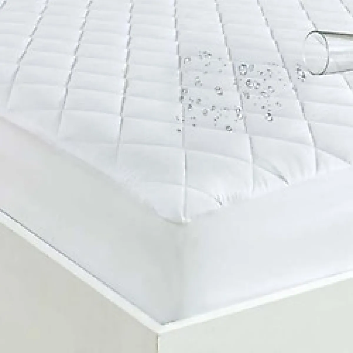 Özdilek Kapitone Sıvı Geçirmez Çift Kişilik Alez 160x200 - 160 x 200 cm - Beyaz