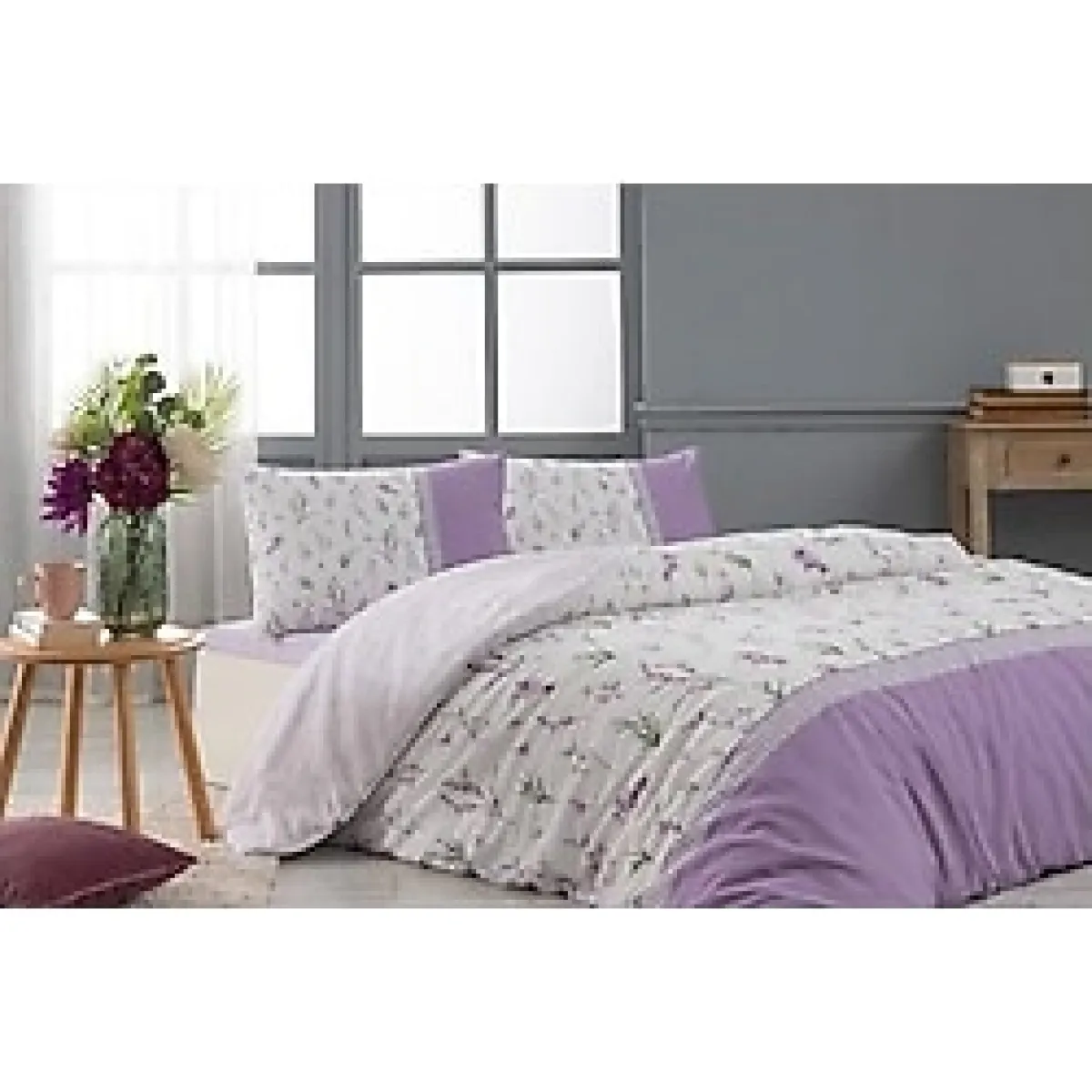 Özdilek Modaletto Tek Kişilik Nevresim Takımı Vervain Mor - 160 x 220 cm