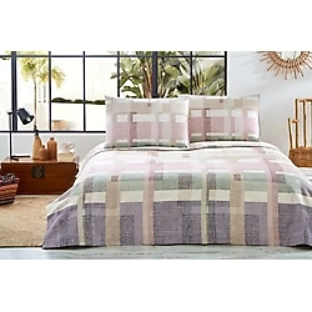 Özdilek Plaid Moderno Çift Kişilik Pike Takımı