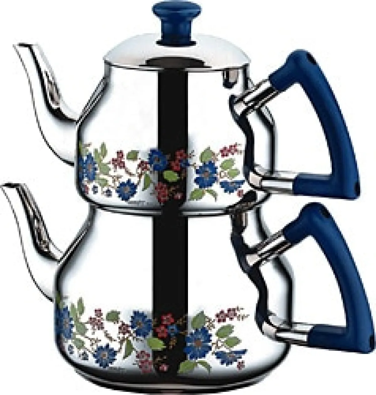 Özkent Marmaris K-314 Desenli Mini Boy Çelik Çaydanlık