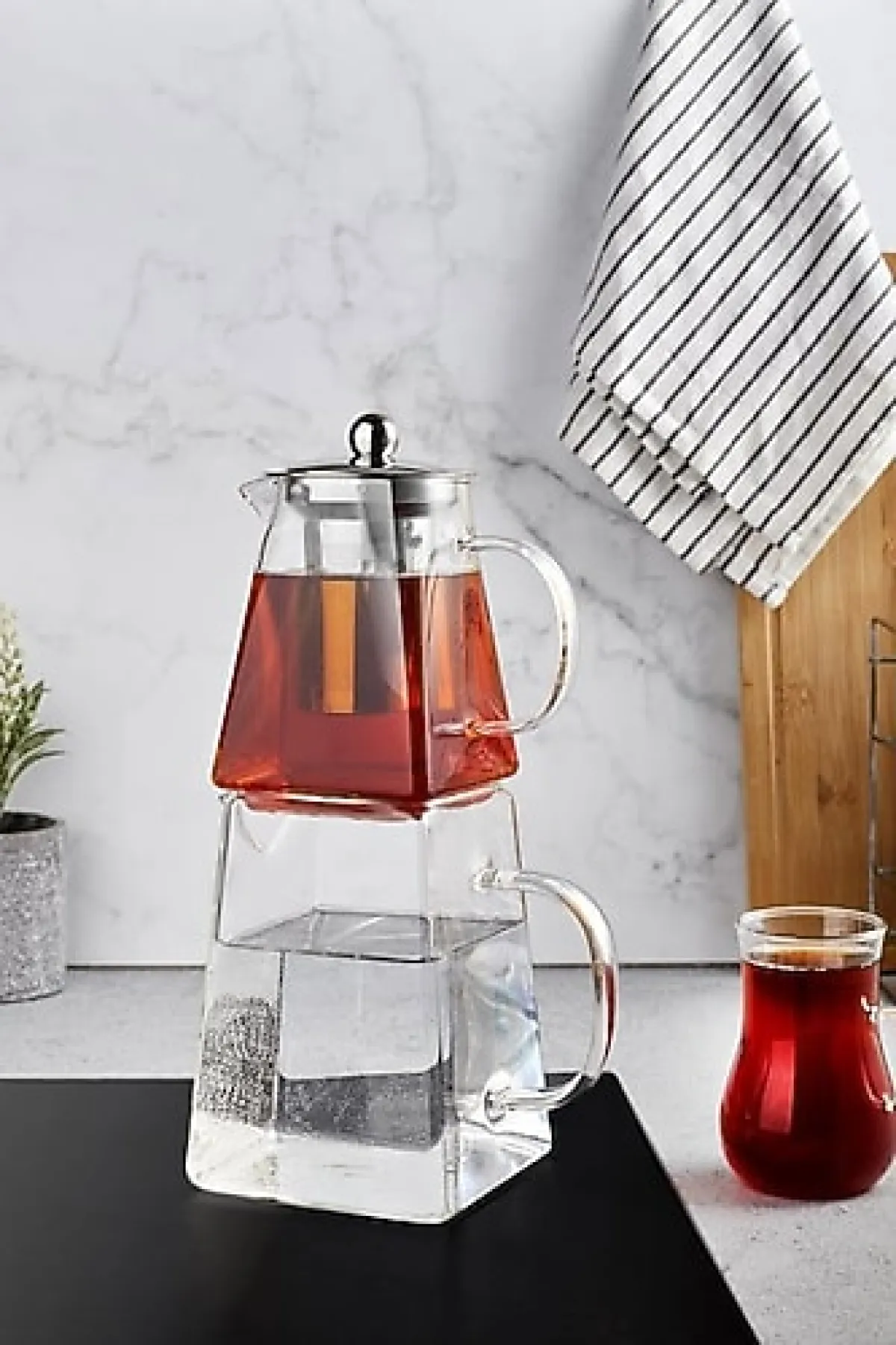 Perotti Paul Mezzo Borosilikat Cam Çaydanlık