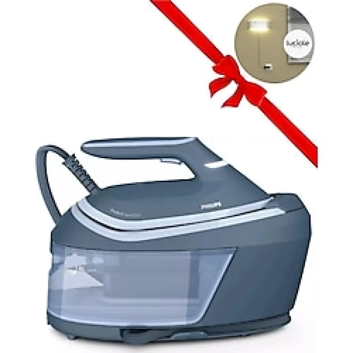 Philips 8 BAR Premium Ödüllü tasarım PerfectCare Buhar Kazanlı Ütü series 6 + Luciole Lambader Hediye