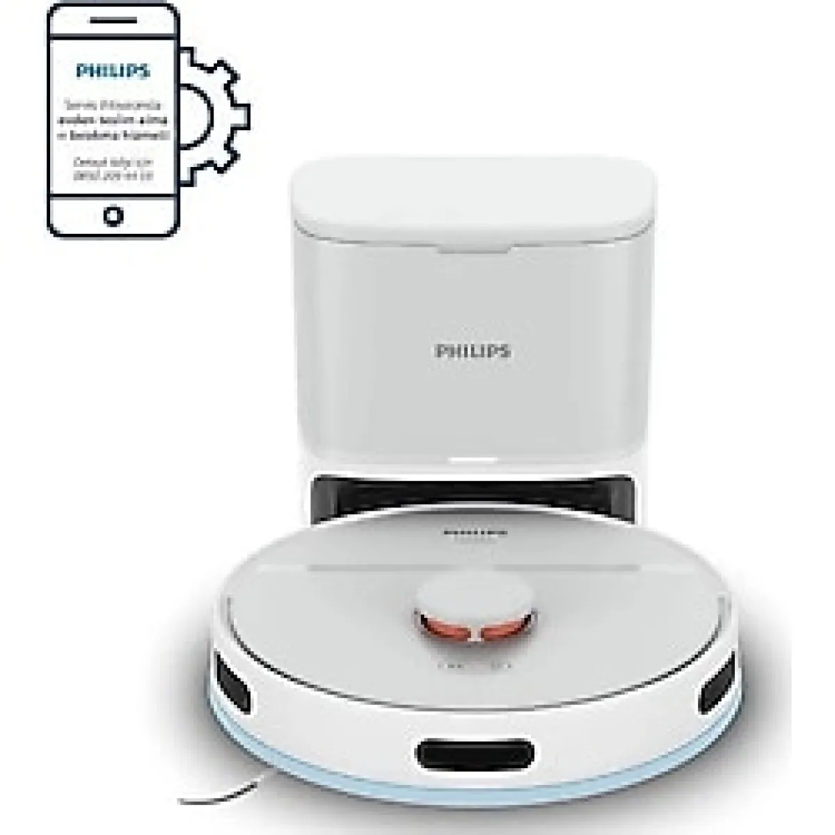 Philips HomeRun 2000 Serisi XU2100 Çöp İstasyonlu Akıllı Robot Süpürge