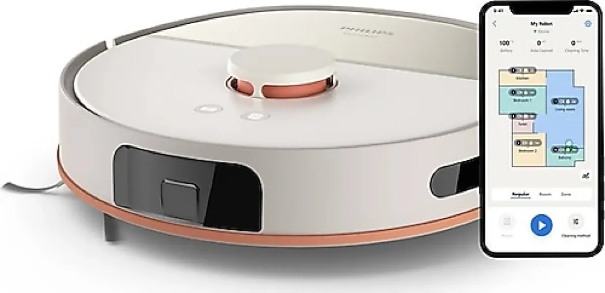 Philips HomeRun 5000 Serisi XU5000/20 Beyaz Akıllı Robot Süpürge