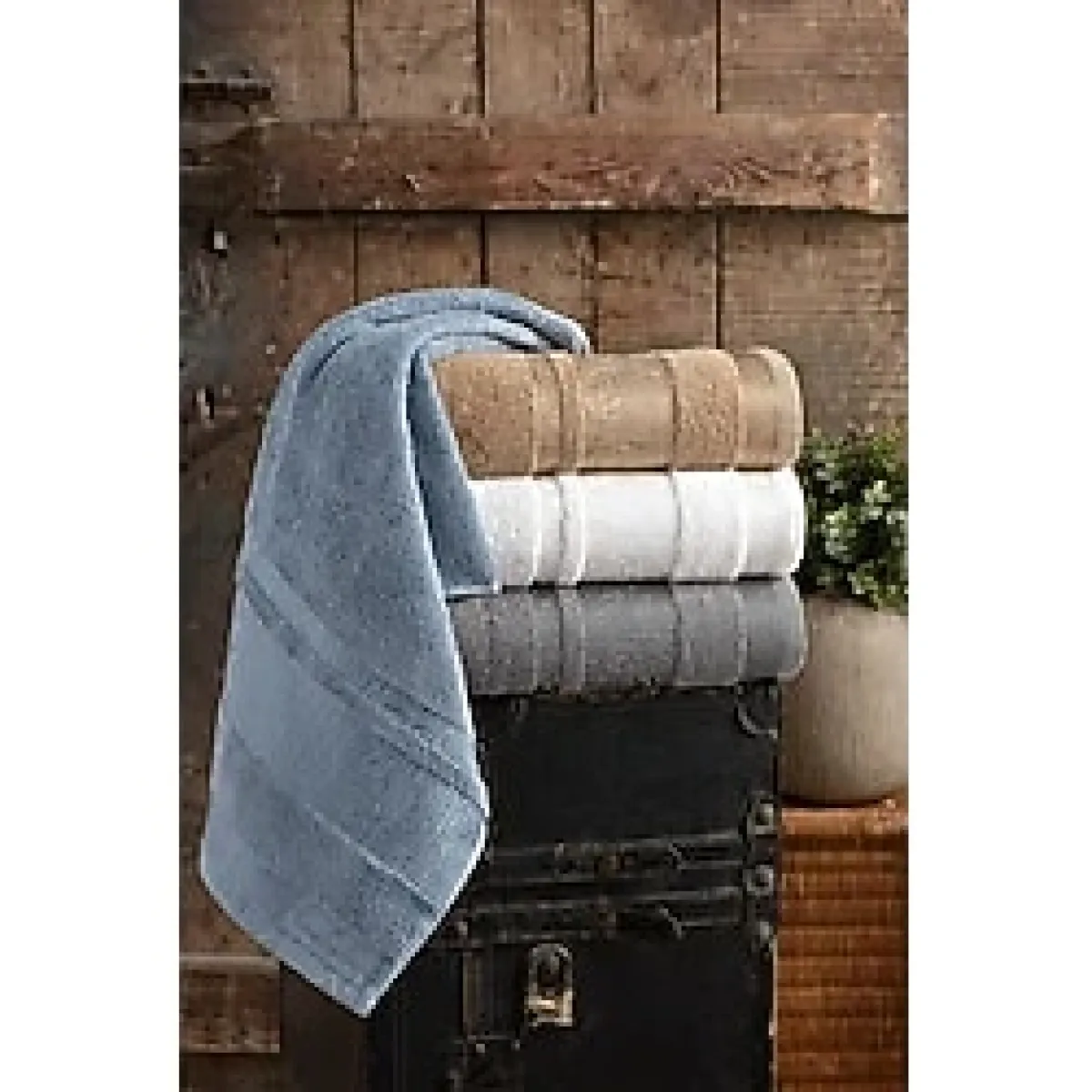 Pierre Cardin 4'lü Bambu Yüz Havlusu Palm Çok Renkli