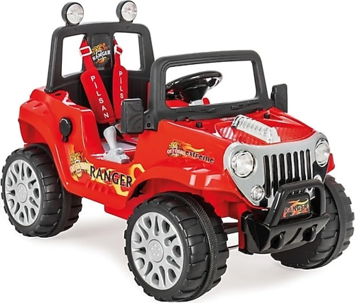 Pilsan Ranger 05-107 Kırmızı 12 V Uzaktan Kumandalı Akülü Araba