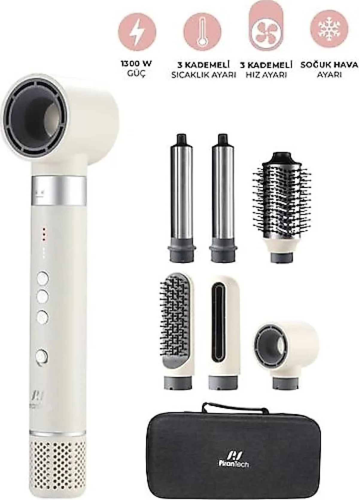 Pirantech Airbreeze KS-103 6in1 Saç Şekillendirme Seti