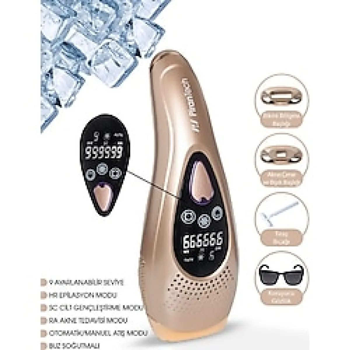 Pirantech BHRL-10 Buz IPL Gold Lazer Epilasyon