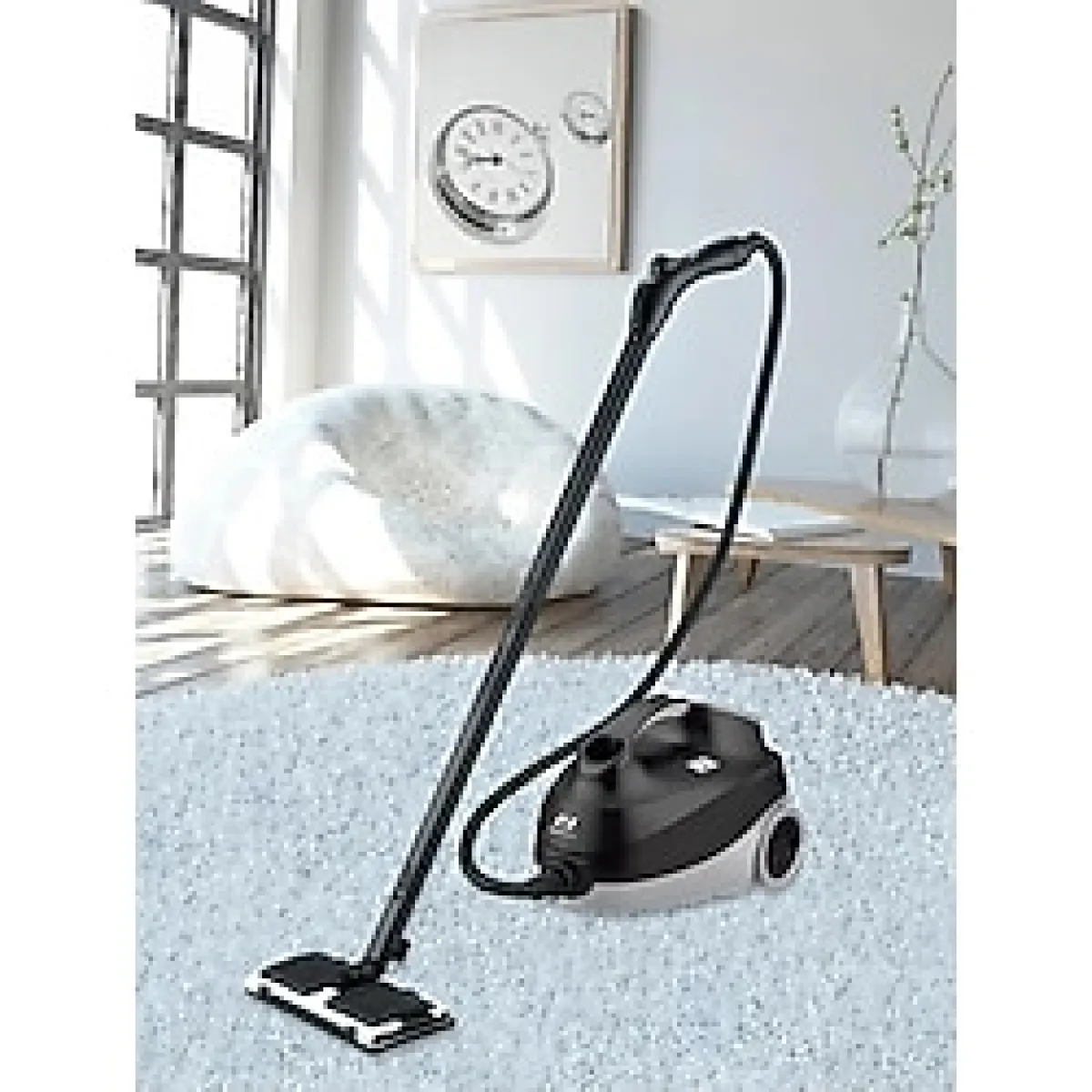 Pirantech Çok Fonksiyonlu Buharlı Temizlik Makinası - Buharlı Temizleyici - Siyah