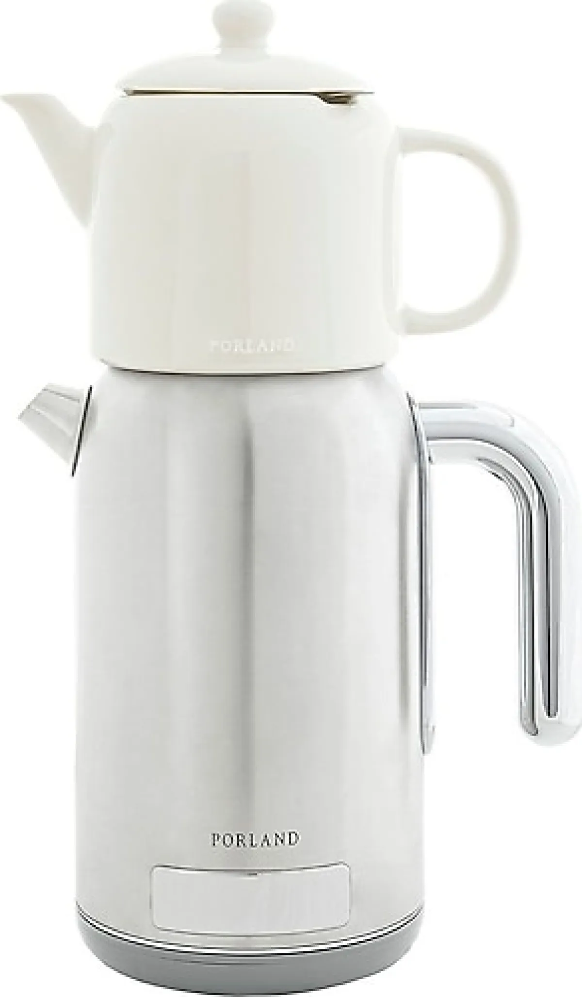 Porland Chai 2200 W Porselen Demlikli Çay Makinesi