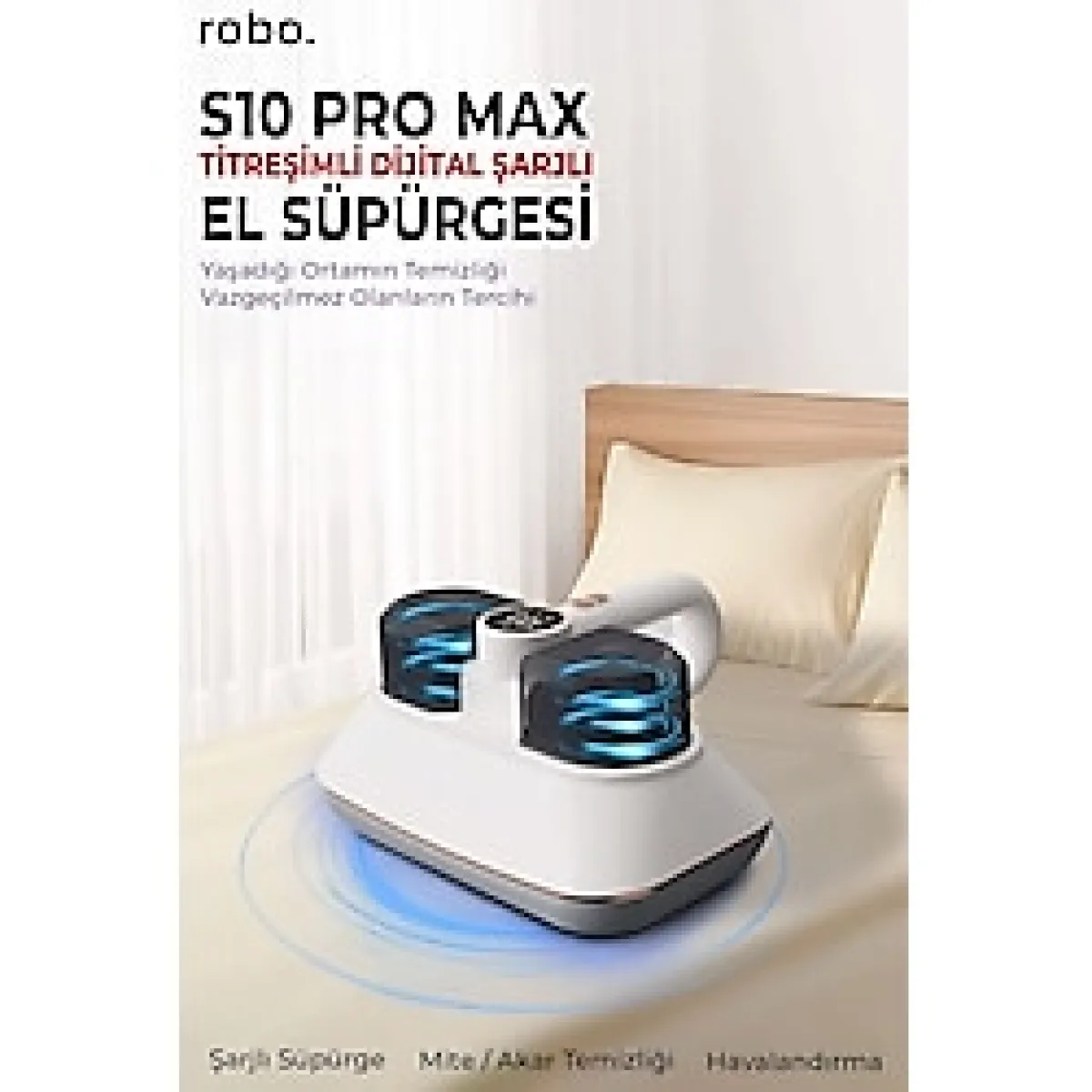 Robo S10 Pro Max Akar Şarjlı El Süpürgesi