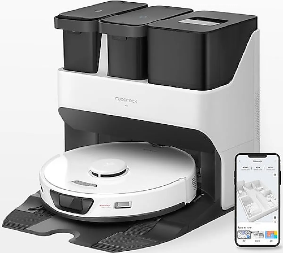 Roborock S7 Max Ultra Çöp İstasyonlu Beyaz Akıllı Robot Süpürge