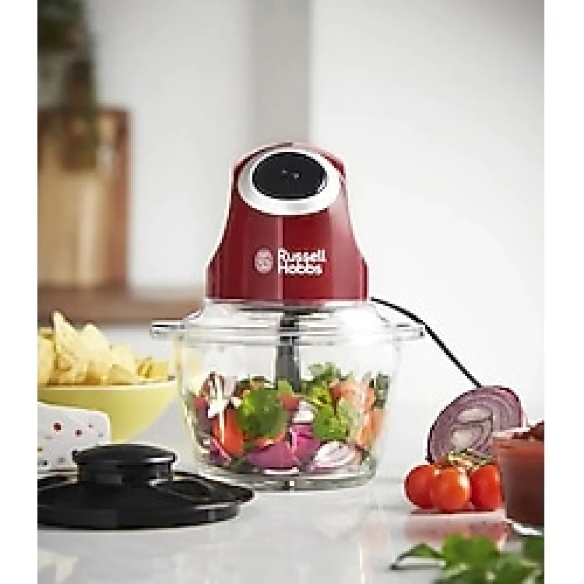 Russell Hobbs Çift Bıçaklı Doğrayıcı 24660-56 - Kırmızı