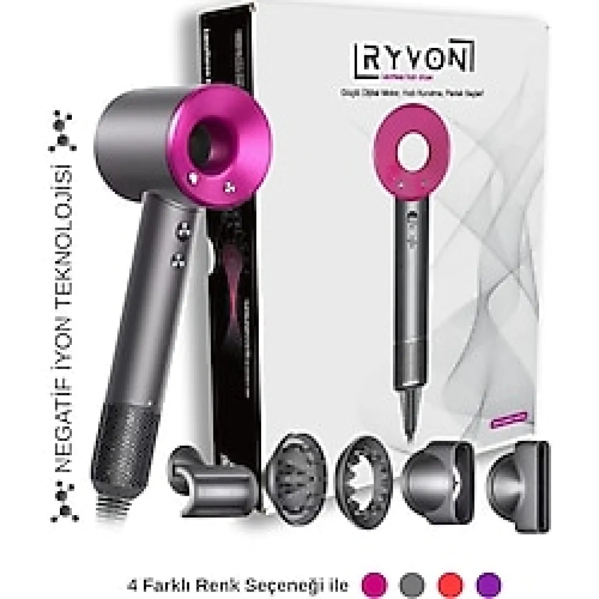 RYVON Güçlü Saç Kurutma Makinesi 5 Başlıklı