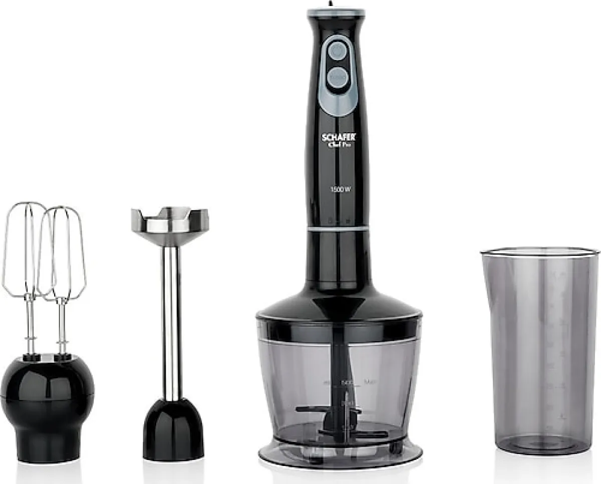 Schafer Chef Pro Siyah El Blender Seti