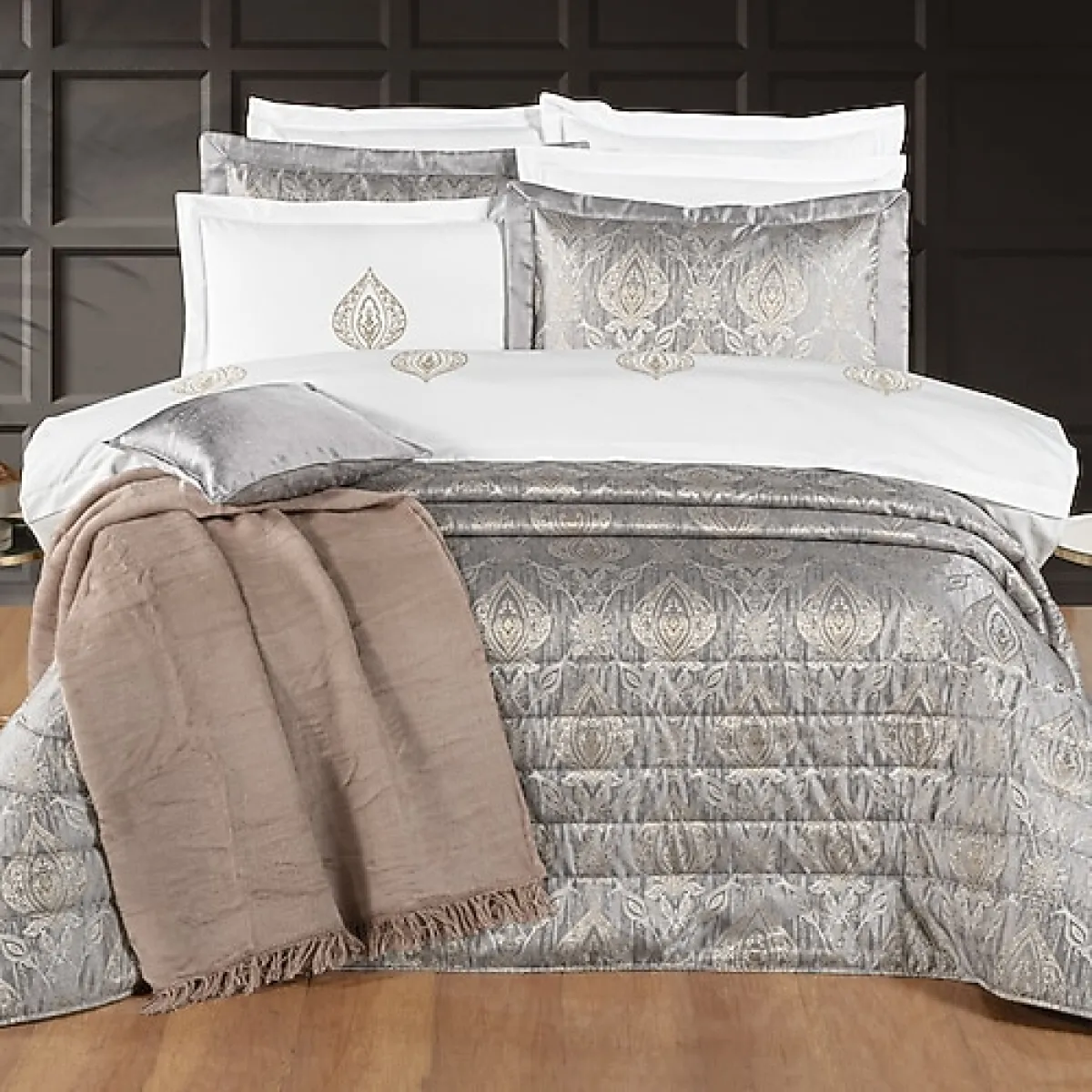 Schafer Home Mirage Gri 11 Parça Çeyiz Seti