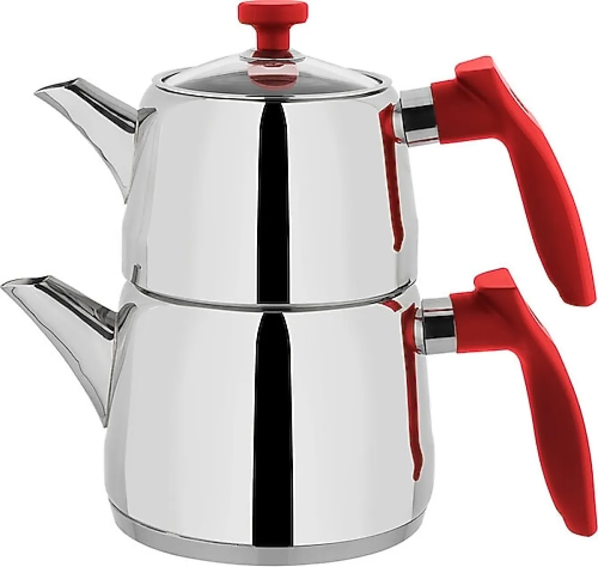 Schafer Rot Orta Boy Çelik Çaydanlık