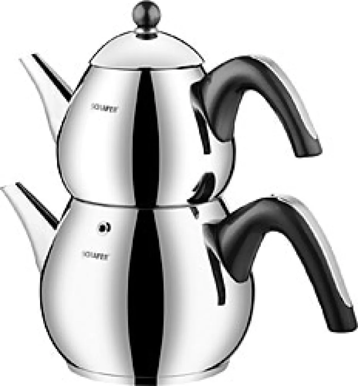 Schafer Tea Chef Siyah Orta Boy Çelik Çaydanlık