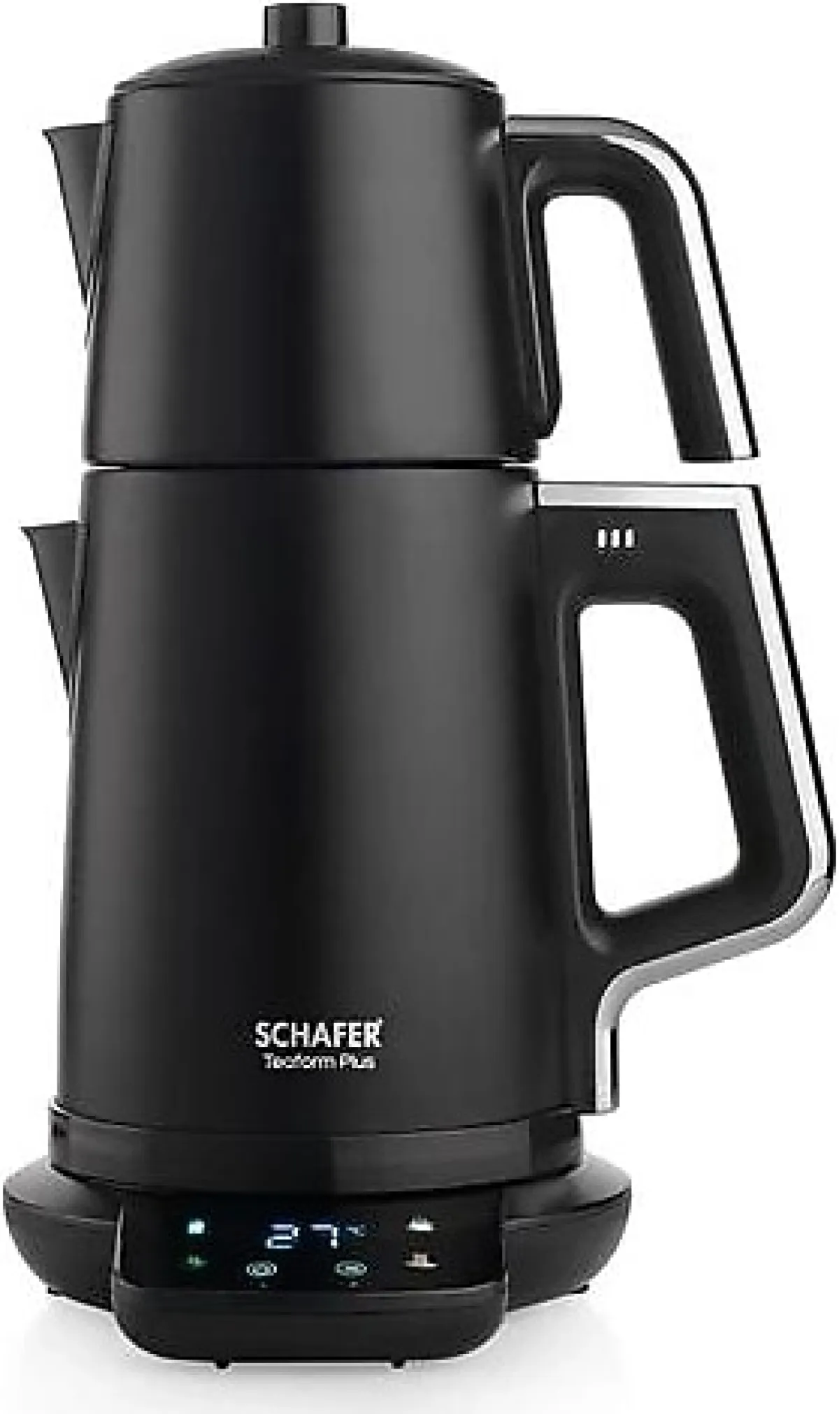 Schafer Teaform Plus Dijital Siyah 2200 W Çelik Çay Makinesi