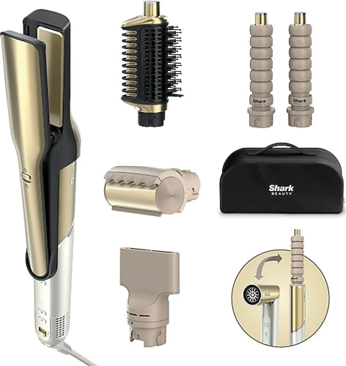 Shark Glam HD6051SEU 5in1 Saç Şekillendirme Seti